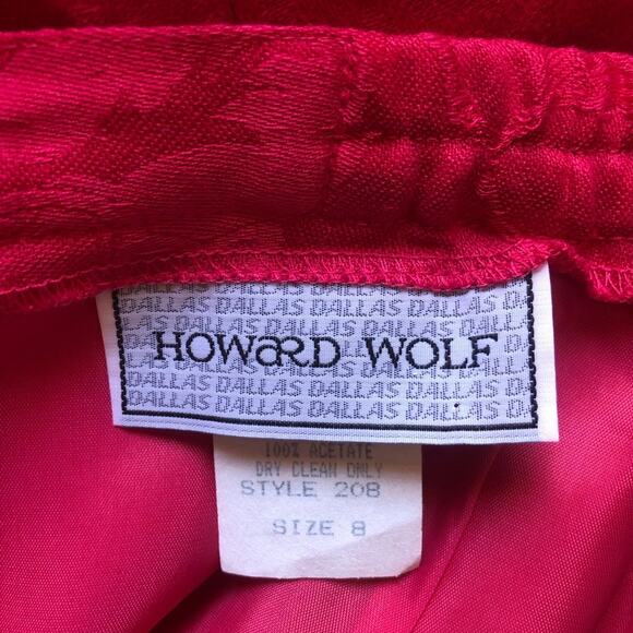 Vintage 1960’s Timeless Howard Wolf Pink Red Two Piece Jacket And Skirt Suit - Picture 14 of 15